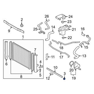 Lexus OE - Lower Radiator Insulator