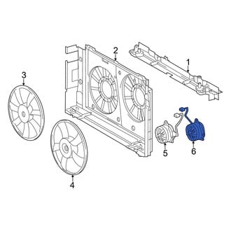 Lexus OE - Left Engine Cooling Fan Motor