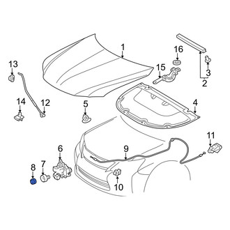 Lexus OE - Hood Latch Insulator