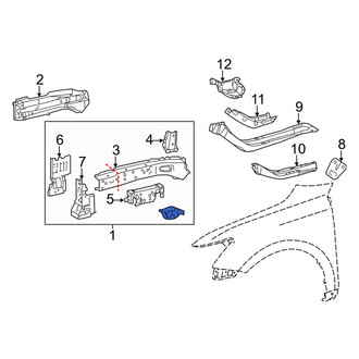 Lexus OE - Front Left Frame Side Member Assembly