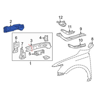 Lexus OE - Front Left Outer Frame Side Member