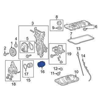 Lexus OE - Engine Oil Filter Housing Cover