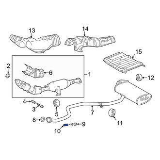Lexus OE - Rear Exhaust Bolt Spring