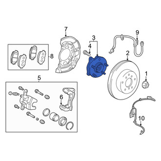 Lexus OE - Front Wheel Bearing and Hub Assembly