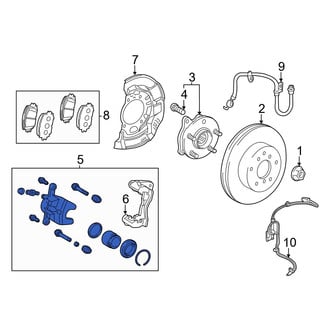 Lexus OE - Front Left Disc Brake Caliper