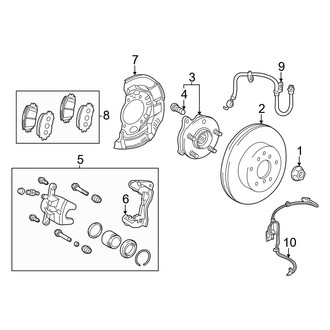 Lexus OE - Front Suspension - Brake Components