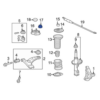 Lexus OE - Suspension Strut Mount Nut