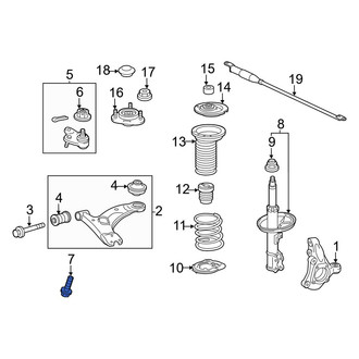 Lexus OE - Front Lower Outer Suspension Control Arm Bolt