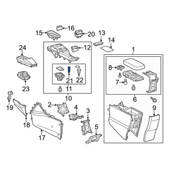 Lexus OE - Center 12 Volt Accessory Power Outlet