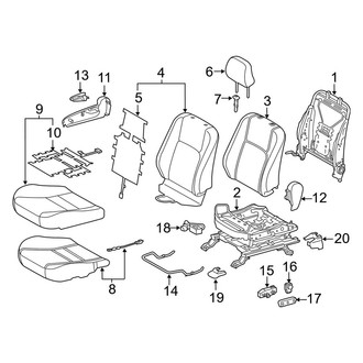 Lexus OE - Seats & Tracks - Passenger Seat Components