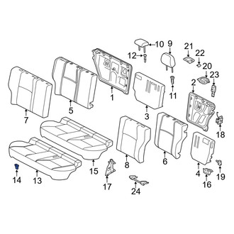 Lexus OE - Seat Cushion Clip