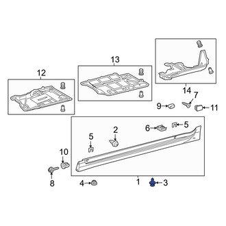 Lexus OE - Rocker Panel Molding Clip