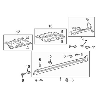 Lexus OE - Pillars, Rocker & Floor - Exterior Trim