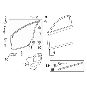 Lexus OE - Front Door - Door & Components