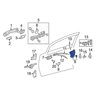 Lexus OE - Front Left Door Latch Assembly