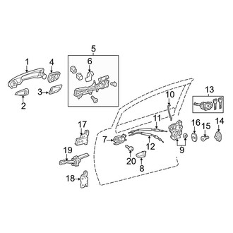 Lexus OE - Front Door - Lock & Hardware