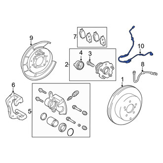 Lexus OE - Rear Left ABS Wheel Speed Sensor Wiring Harness