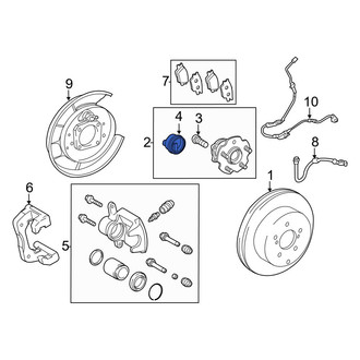 Lexus OE - Front Left ABS Wheel Speed Sensor