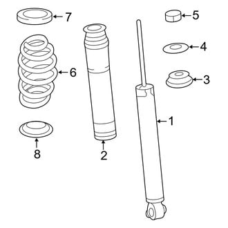 Lexus OE - Rear Suspension - Shocks & Components