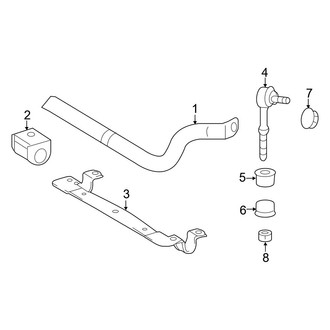 Lexus OE - Rear Suspension - Stabilizer Bar & Components (Base)