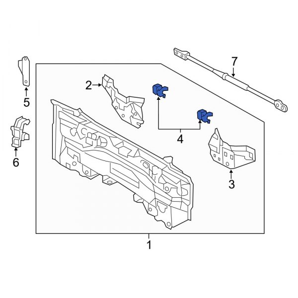 Bumper Cover Reinforcement Beam Bracket