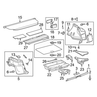 Lexus OE - Rear Body & Floor - Interior Trim