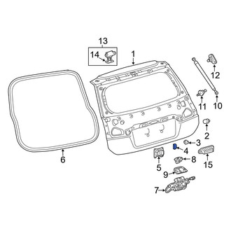 Lexus OE - Rear Liftgate Stop Bumper