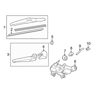Lexus OE - Lift Gate - Wiper & Washer Components (Base)