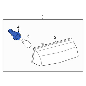 Lexus OE - Rear License Plate Light Socket