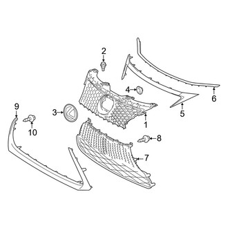 Lexus OE - Front Bumper & Grille - Grille (F Sport)