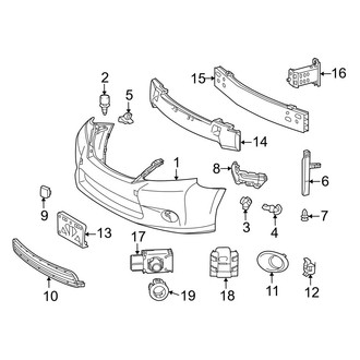 Lexus OE - Front Bumper & Grille - Bumper & Components