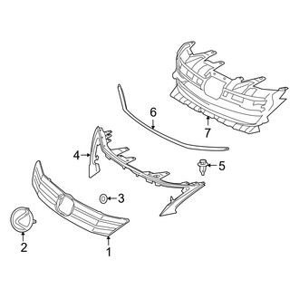 Lexus OE - Front Bumper & Grille - Grille & Components