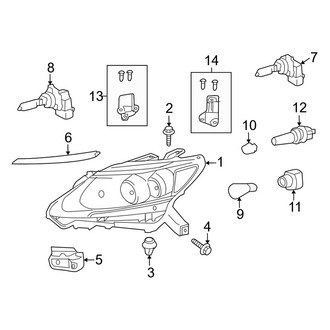 Lexus OE - Front Lamps - Headlamp Components (Halogen)