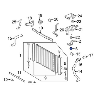 Lexus OE - Upper Radiator Insulator