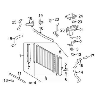 Lexus OE - Cooling - Radiator & Components