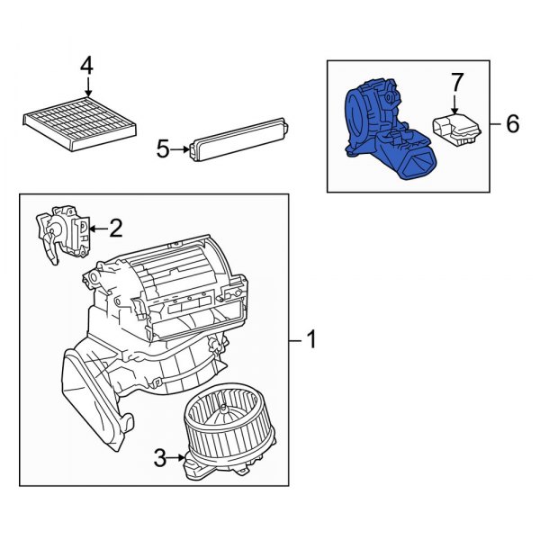 HVAC Blower Case Assembly