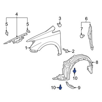 Lexus OE - Fender Liner Retainer