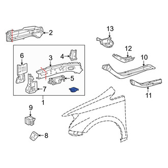 Lexus OE - Front Left Frame Side Member Assembly