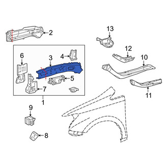 Lexus OE - Front Left Inner Frame Side Member