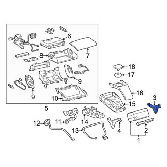 Lexus OE - Right GPS Navigation Control Module Bracket