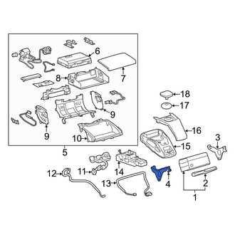 Lexus OE - Left GPS Navigation Control Module Bracket