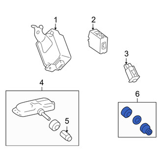 Lexus OE - Tire Pressure Monitoring System (TPMS) Sensor Service Kit