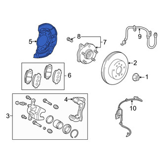Lexus OE - Front Left Brake Dust Shield