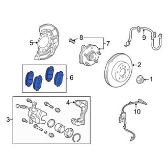 Lexus OE - Front Disc Brake Pad Set