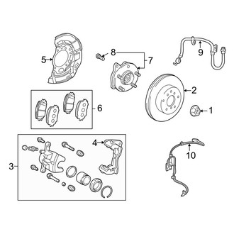 Lexus OE - Front Suspension - Brake Components