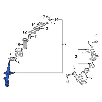 Lexus OE - Front Left Suspension Strut