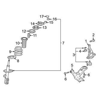 Lexus OE - Front Suspension - Suspension Components