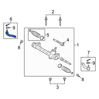 Lexus OE - Right Outer Steering Tie Rod End