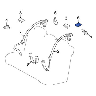 Lexus OE - Rear Seat Belt Anchor Plate Cover