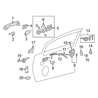 Lexus OE - Front Door - Lock & Hardware